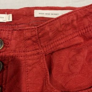 Pilcro and the Letterpress for Anthropologie size 29 high waisted skinny